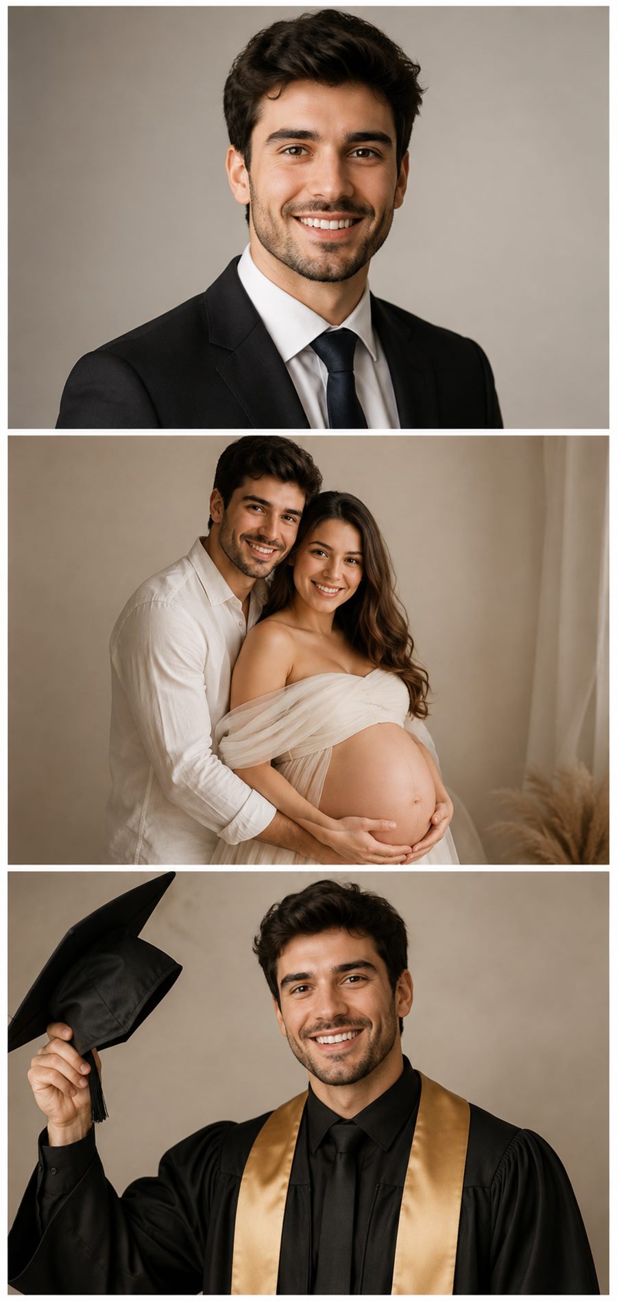 Ensaio fotográfico criado com a DIA a partir de uma selfie